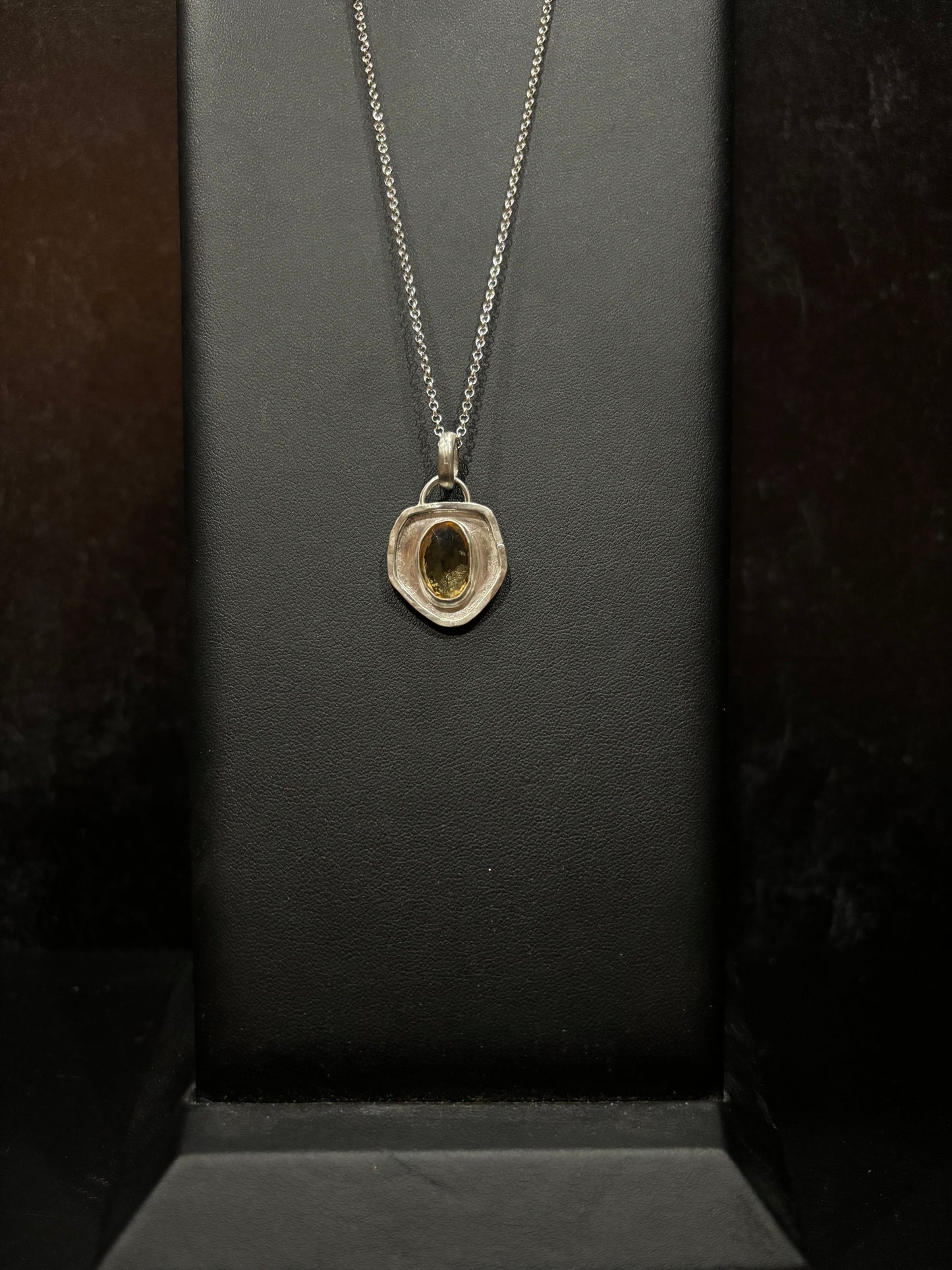 Citrine Sterling Silver Pendant