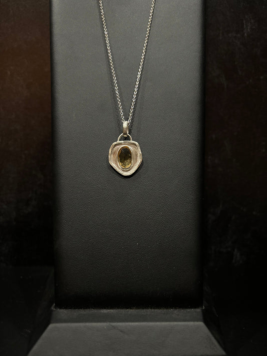 Citrine Sterling Silver Pendant